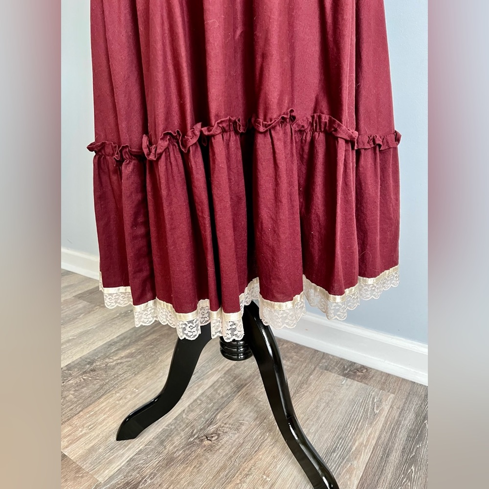 Vintage 1970s Gunne Sax by Jessica San Francisco Victorian Prairie Dress size 9 - Picture 5 of 9